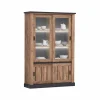 Vitrinekast Etienne 135cm - decor - industrial oak