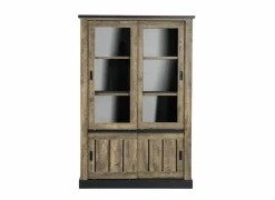 Vitrinekast Etienne 135cm - decor - industrial oak