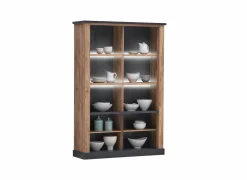 Vitrinekast Etienne 135cm - decor - industrial oak