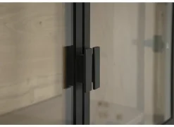 Vitrinekast Grimaldi 175,2cm - eik massief - naturel