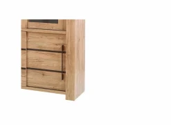 Vitrinekast Otto 146cm - decor - scarlet eik