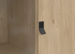 Vitrinekast Ry 102cm - decor - bruin & zwart