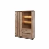 Vitrinekast Stefan 130cm - decor - canyon oak