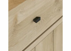 Vitrinekast Valencia 240cm - melamine - lichte eik