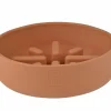 Voerbak Sili Trage voederbak 700ml - silicoon - terracotta
