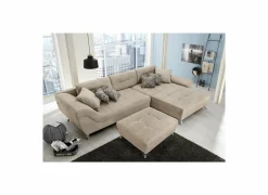 Voetenbank San Francisco 103x86cm stof beige