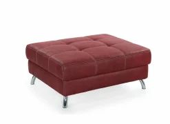 Voetenbank San Francisco 103x86cm stof rood