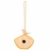 Vogelhuisje 16x16x16,5cm - bamboevezel - naturel