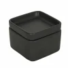 Voorraadpot Square Cup 10x10x5,5cm - keramiek - mat zwart