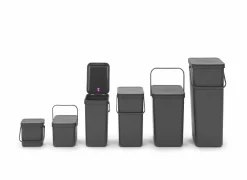 Vuilbak Sort & Go Brabantia 6L grijs