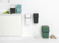 Vuilbak Sort & Go Brabantia 6L grijs