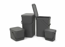 Vuilbak Sort & Go Brabantia 6L grijs