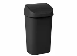 Vuilnisbak Mistral Swing 50L zwart