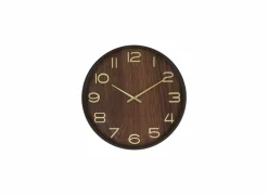 Wandklok Ivana Ø38cm - MDF - bruin
