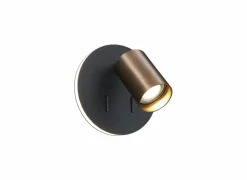 Wandlamp geborsteld brons 5,5W GU10