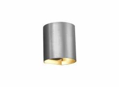 Wandlamp geborsteld staal 40W G9