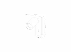 Wandlamp Geborsteld Staal GU10