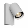 Wandlamp GU10 - aluminium - wit