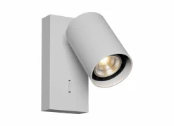 Wandlamp GU10 - aluminium - wit