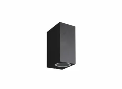Wandlamp zwart 2x35W GU10