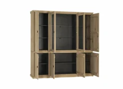 Wandmeubel Grimaldi 230cm - eik massief & decor - naturel