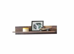 Wandplank Clif 120x23x22cm - decor - old wood & beton