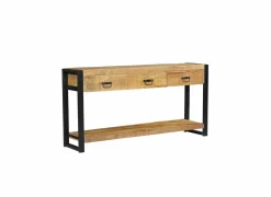 Wandtafel Sanguine 150x35cm - mango massief - natuur