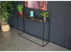 Wandtafel Steam 119x30cm - aluminium & ijzer - antique brass