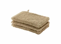 Washandje London 16x22cm - katoen - golden