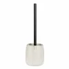 Wc-borstel Pascoli Ø12x38cm - keramiek - wit & goud