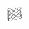 Wijnrek Hexagon 43x12x34cm - metaal - zwart