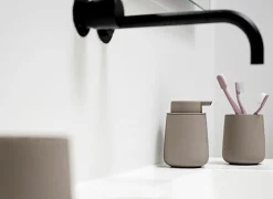 Zeeppompje keramiek & silicone - taupe