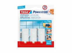 Zelfklevende wandhaak tesa 1kg, 3 stuks