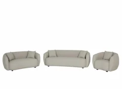 Zetel Aegea 2-zit - stof - lichtgrijs