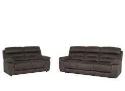 Zetel Ave 3+2-zit - stof - grijsbruin met relax