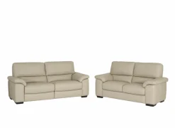 Zetel Aventi 2,5+2-zit - leder - grijs