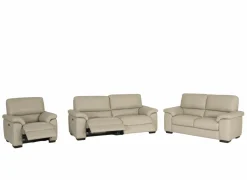 Zetel Aventi 2,5+2+1-zit - leder - grijs met relax