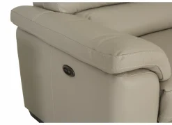 Zetel Aventi 2,5+2+1-zit - leder - grijs met relax