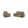 Zetel Back 3+1-zit - leder - camel met relax