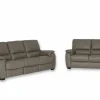 Zetel Barbiero 3+2-zit - leder - elephant taupe met relax