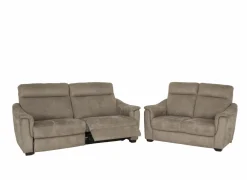 Zetel Centanni 2,5+2-zit - stof - grijs met relax