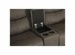 Zetel Cluny 3+2-zit - stof - bruingrijs met relax