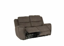 Zetel Cluny 2-zit - stof - bruingrijs met relax