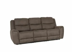 Zetel Cluny 3-zit - stof - bruingrijs met relax