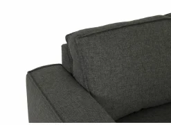 Zetel Colt 2-zit - stof - grijs