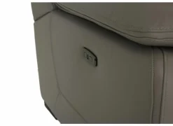 Zetel Curry 3+2-zit - leder - asgrijs met relax