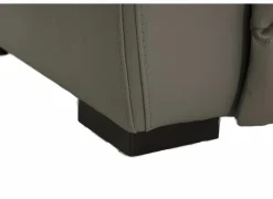 Zetel Curry 3+2-zit - leder - asgrijs met relax