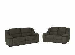 Zetel Elle 3+2-zit - stof - bruin met relax