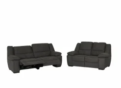 Zetel Elle 3+2-zit - stof - bruin met relax