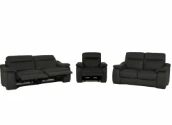 Zetel Final 2,5+2+1-zit - leder - shalegrey